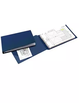 Raccoglitore Sanremo 2000 Sei Rota - A3 Orizzontale - 4 Anelli a D 40 mm - Dorso 6 cm - 34423107 (Blu)
