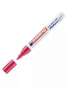 Marcatore Permanente a Vernice 750 Edding - Punta Tonda - 2-4 mm - E-750002 (Rosso)