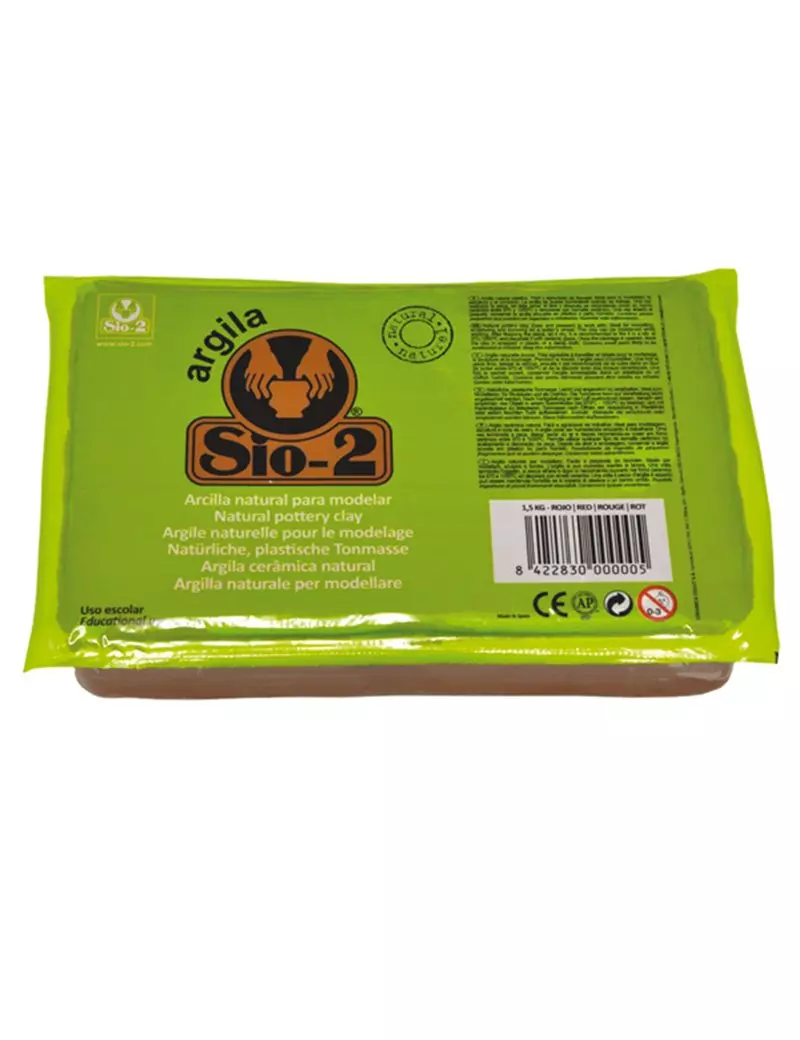 Argilla Naturale SIO-2 CWR - 1,5 kg - 10381 (Rosso) Argilla Naturale SIO-2 CWR - 1,5 kg - 10381 (Rosso)