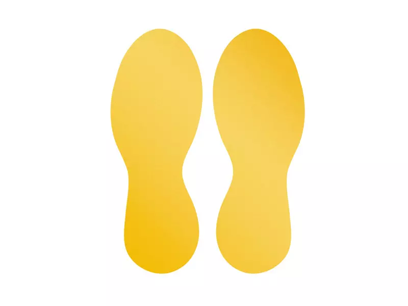 Segnaletica da Terra Durable - Orme - 1047-04 (Giallo Conf. 10) Segnaletica da Terra Durable - Orme - 1047-04 (Giallo Conf. 10)