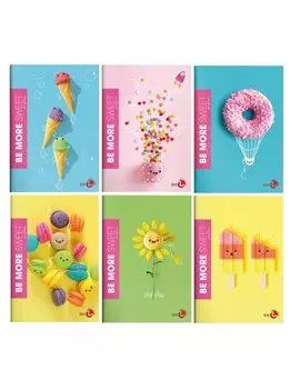 Quaderno Be More Sweet BM - A4 - Righe Terza Elementare con Margini - 0122271 (Assortiti Conf. 10)