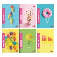 Quaderno Be More Sweet BM - A4 - Quadretti 5 mm con Margini - 0122276 (Assortiti Conf. 10)