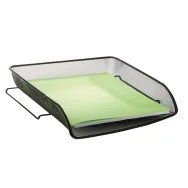 Vaschetta Portacorrispondenza in Rete Metallica Mesh Alba - Frontale - MESHFRA/N (Nero)