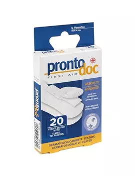 Cerotti Delicati in TNT ProntoDoc - con Adesivo Ipoallergenico - 4060 (Assortiti Conf. 20)