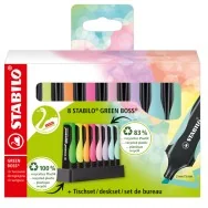 Evidenziatore Green Boss Stabilo - 2-5 mm - 6070/08-5 (Assortiti Conf. 8)