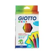 Pastelli Giotto Mega Fila - 5,5 mm - 225600 (Assortiti Conf. 12)