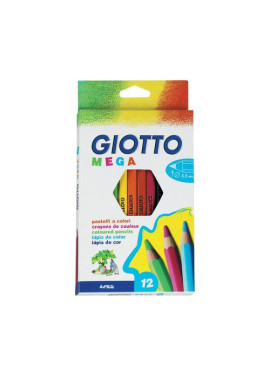 Pastelli Giotto Mega Fila - 5,5 mm - 225600 (Assortiti Conf. 12)