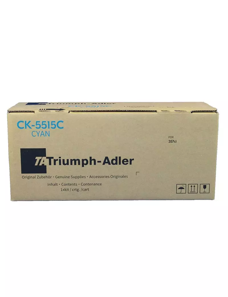 Toner Originale Utax CK-5515C U1T02ZLCUT0 (Ciano 9000 pagine) Toner Originale Utax CK-5515C U1T02ZLCUT0 (Ciano 9000 pagine)