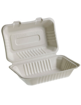 Vaschetta Take Away Bio Leone - Sandwich - 23x15 cm - Q2023 (Bianco Conf. 50)