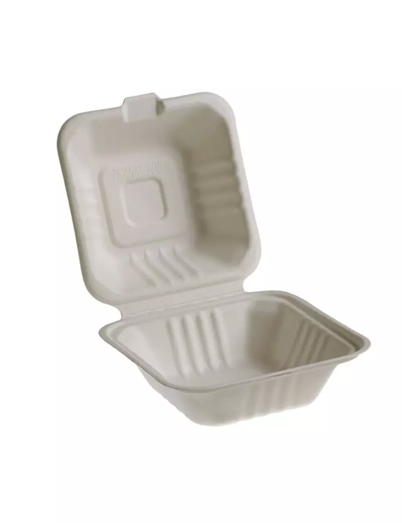 Vaschetta Take Away Bio Leone - Hamburger - 15x15 cm - Q2022 (Bianco Conf. 50) Vaschetta Take Away Bio Leone - Hamburger - 15x15 cm - Q2022 (Bianco Conf. 50)