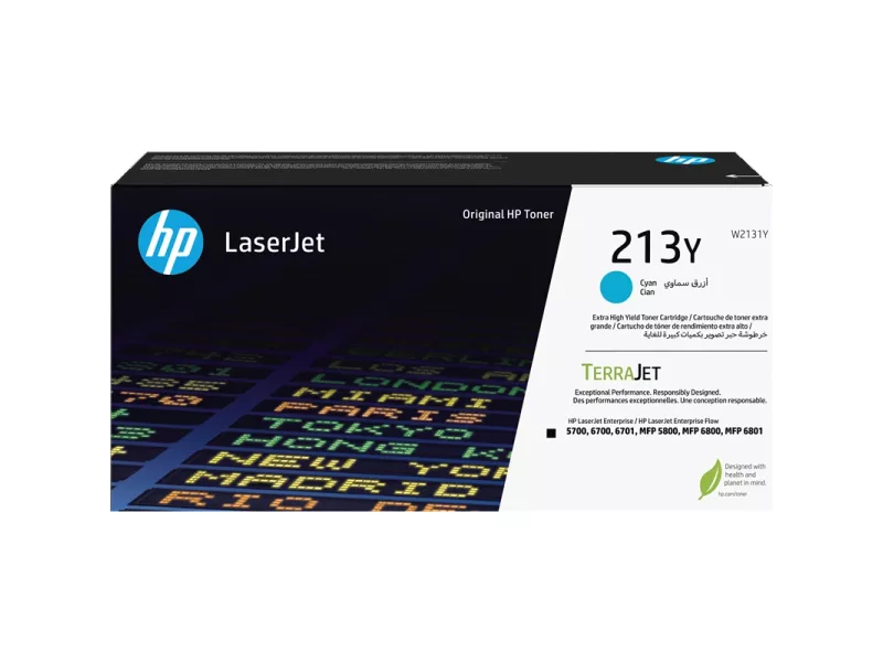Toner Originale HP W2131Y 213Y (Ciano 12000 pagine)