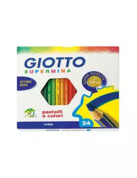Pastelli Supermina Giotto Fila - 3,8 mm (Assortiti Conf. 12)