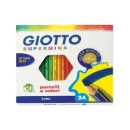 Pastelli Supermina Giotto Fila - 3,8 mm (Assortiti Conf. 24)