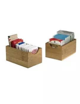 Vaschetta Portabustine in Bamboo Leone - 7x11x5,5 cm - S0079 (Naturale Conf. 6)