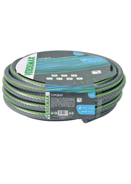 Tubo per Irrigazione TopGray 5 Verdemax - 5/8 Pollici - 25 m - 9614 (Grigio e Verde)