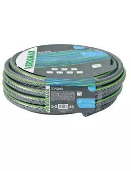Tubo per Irrigazione TopGray 5 Verdemax - 5/8 Pollici - 15 m - 9613 (Grigio e Verde)
