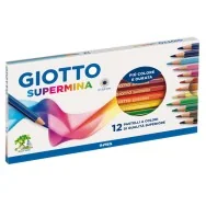 Matite Colorate Supermina Giotto Fila - 3,8 mm - 235700 (Assortiti Conf. 12)