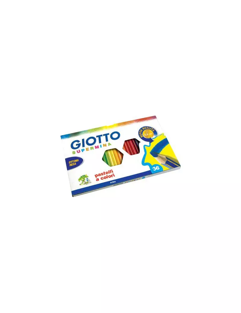 Pastelli Supermina Giotto Fila - 3,8 mm (Assortiti Conf. 36) Pastelli Supermina Giotto Fila - 3,8 mm (Assortiti Conf. 36)