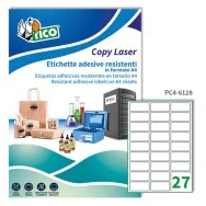 Etichette Adesive in Poliestere Tico - A4 - 61x286 mm - PC4-6128 (Trasparente Conf. 100)
