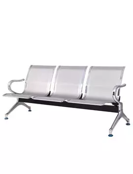 Panca da Attesa Serena Group - 3 Posti - Acciaio - SJ820G-3 (Grigio)