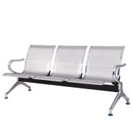 Panca da Attesa Serena Group - 3 Posti - Acciaio - SJ820G-3 (Grigio)