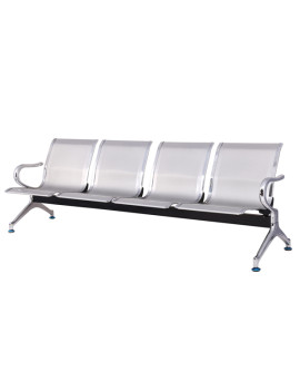 Panca da Attesa Serena Group - 4 Posti - Acciaio - SJ820G-4 (Grigio)