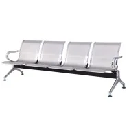 Panca da Attesa Serena Group - 4 Posti - Acciaio - SJ820G-4 (Grigio)