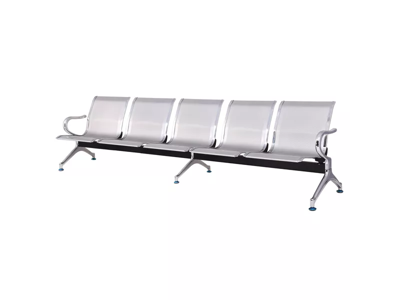 Panca da Attesa Serena Group - 5 Posti - Acciaio - SJ820G-5 (Grigio)