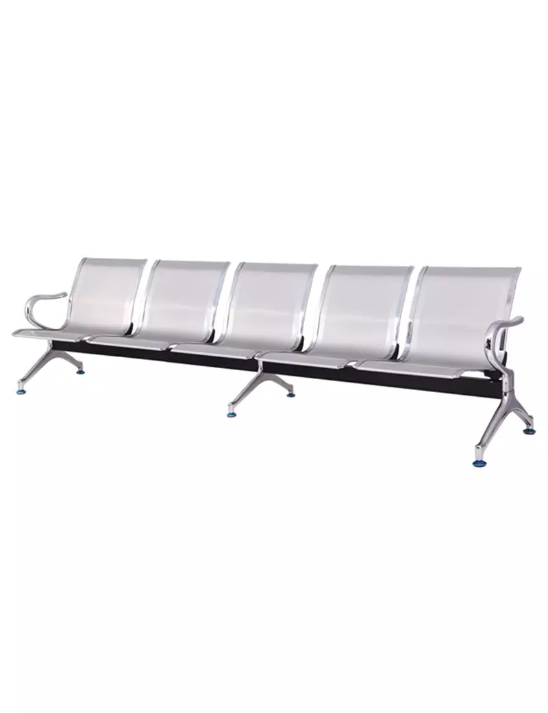 Panca da Attesa Serena Group - 5 Posti - Acciaio - SJ820G-5 (Grigio) Panca da Attesa Serena Group - 5 Posti - Acciaio - SJ820G-5 (Grigio)