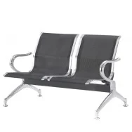 Panca da Attesa Serena Group - 2 Posti - Acciaio - SJ840K-2 (Nero)