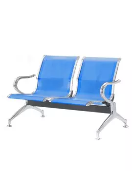 Panca da Attesa Serena Group - 2 Posti - Acciaio - SJ830B-2 (Blu)
