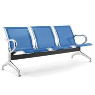 Panca da Attesa Serena Group - 3 Posti - Acciaio - SJ830B-3 (Blu)