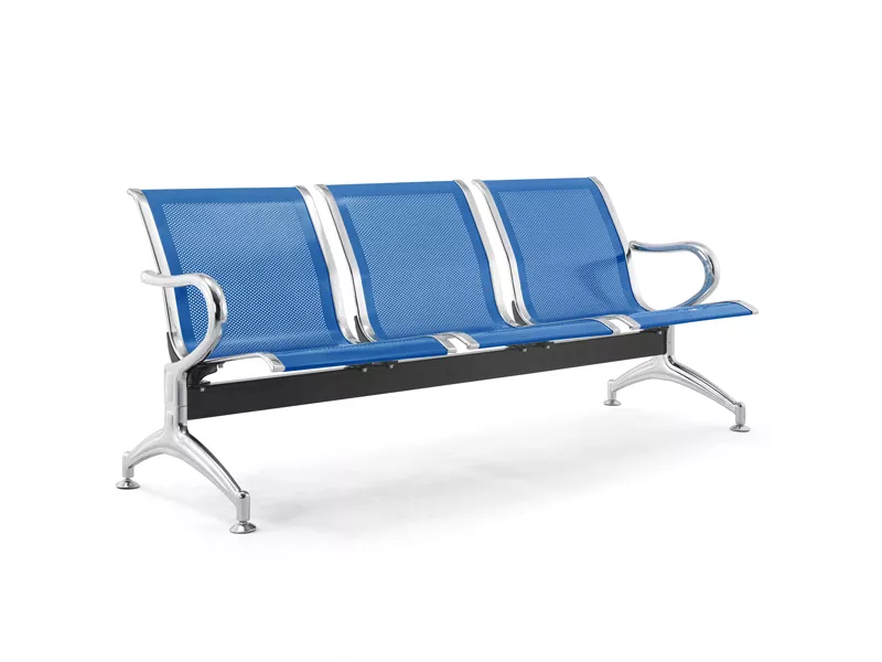 Panca da Attesa Serena Group - 3 Posti - Acciaio - SJ830B-3 (Blu)