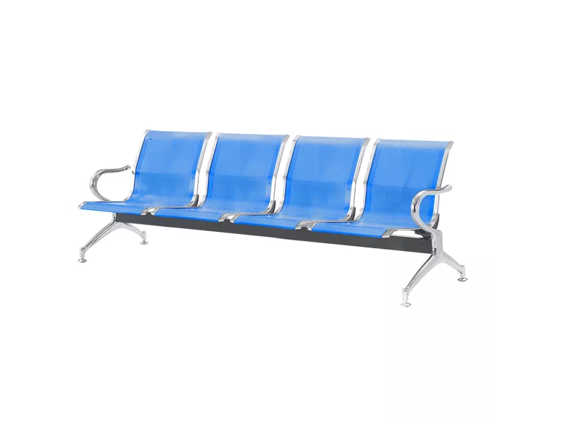 Panca da Attesa Serena Group - 4 Posti - Acciaio - SJ830B-4 (Blu)