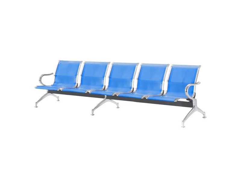 Panca da Attesa Serena Group - 5 Posti - Acciaio - SJ830B-5 (Blu)