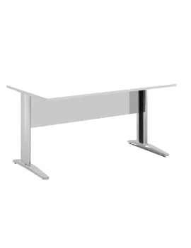 Scrivania Lineare Easy Metal Artexport - 160x80 cm - 003K2-AR_3 (Bianco)