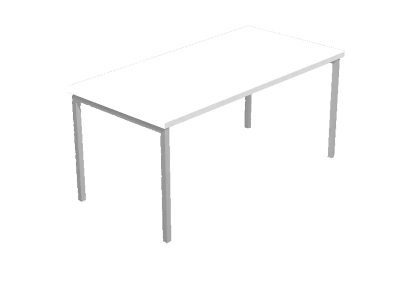 Scrivania Lineare Easy Plus Artexport - 120x80 cm - 664_3 (Bianco)