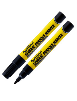 Marcatore Permanente General Purpose Artline - Punta Tonda - 1,5 mm - A GPM/N (Nero)