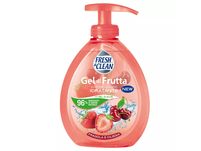 Sapone Gel Liquido Fresh&Clean - 7-1196 (Fragola e Ciliegia 300 ml)