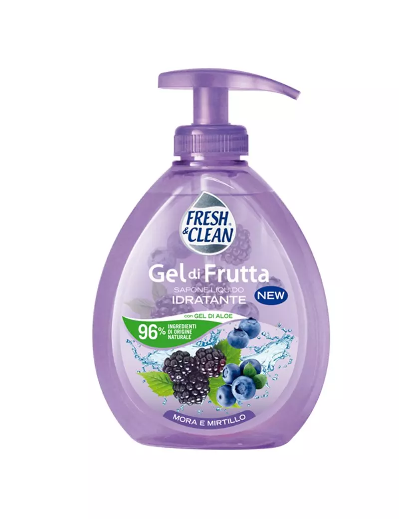 Sapone Gel Liquido Fresh&Clean - 7-1197 (Mora e Mirtillo 300 ml)