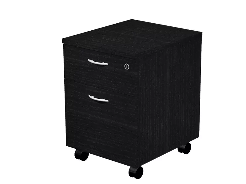 Cassettiera su Ruote Easy Artexport - 1 Cassetto + 1 Classificatore - 41,8x52x59,5 cm - 60022_8 (Nero Venato)