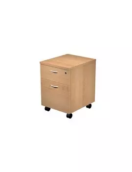 Cassettiera su Ruote Easy Artexport - 1 Cassetto + 1 Classificatore - 41,8x52x59,5 cm - 60022_6 (Faggio)