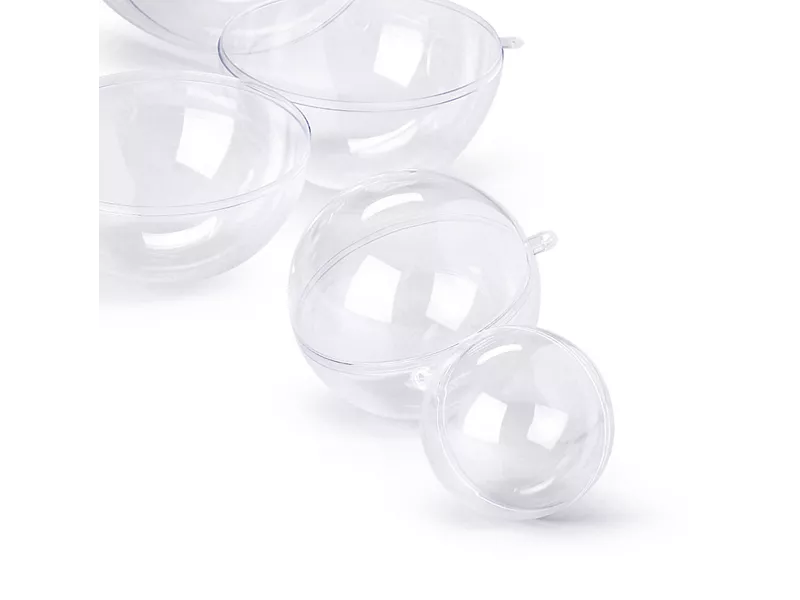 Sfera Apribile in Polistirene Riplast - 140 mm - 5064105 (Trasparente Conf. 12) Sfera Apribile in Polistirene Riplast - 140 mm - 5064105 (Trasparente Conf. 12)