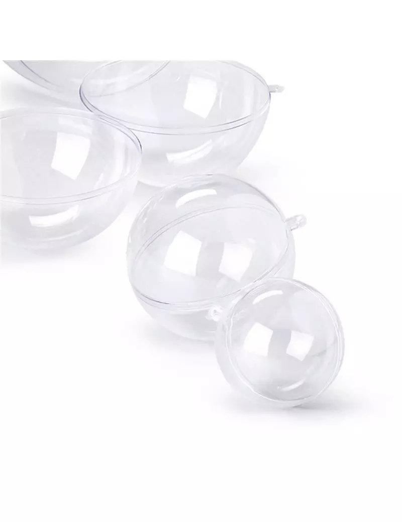 Sfera Apribile in Polistirene Riplast - 140 mm - 5064105 (Trasparente Conf. 12) Sfera Apribile in Polistirene Riplast - 140 mm - 5064105 (Trasparente Conf. 12)