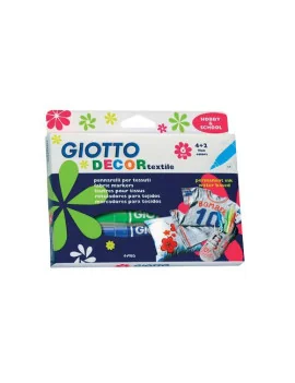 Pennarelli Giotto Decor Textile Giotto - 1-3 mm (Assortiti Conf. 12)