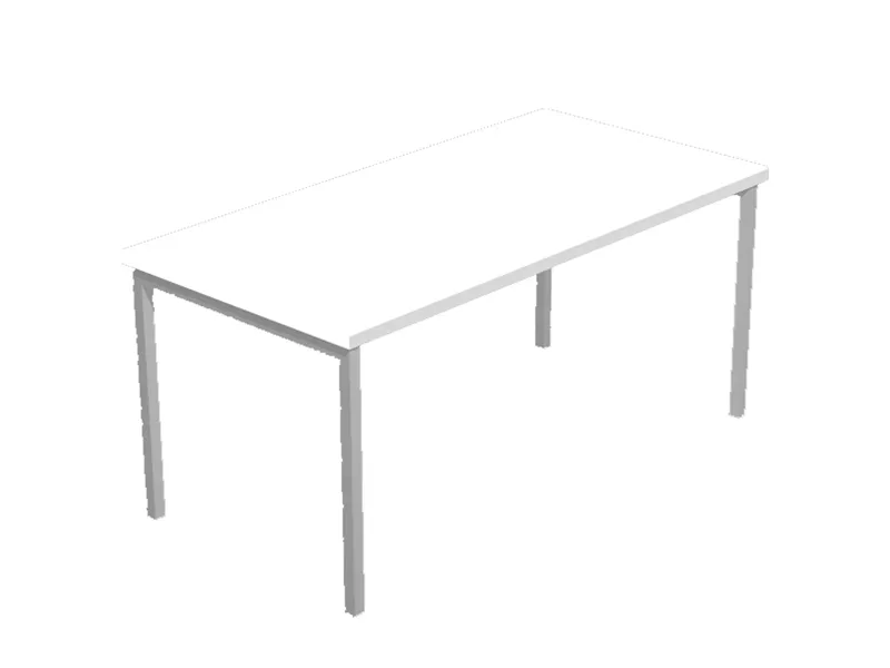 Scrivania Lineare Easy Plus Artexport - 160x80 cm - 663_3 (Bianco)