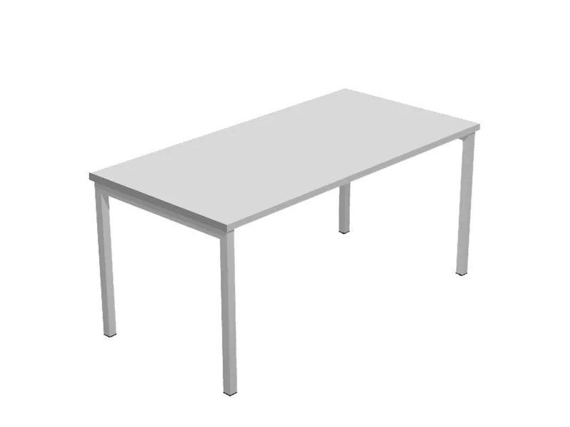 Scrivania Lineare Easy Plus Artexport - 160x80 cm - 663_9 (Grigio)