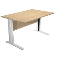 Scrivania Lineare Easy Metal Artexport - 120x80 cm - 004K2-AR_C (Rovere)