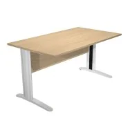 Scrivania Lineare Easy Metal Artexport - 140x80 cm - 002K2-AR_C (Rovere)