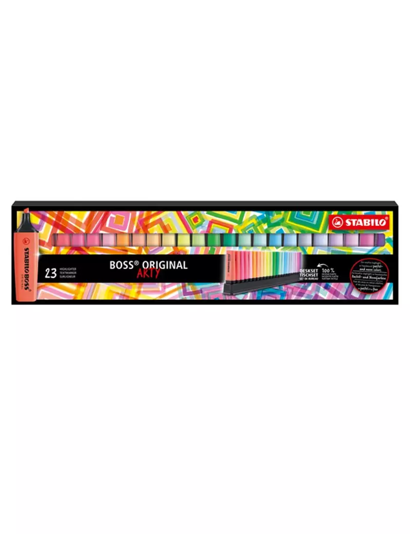 Evidenziatore Boss Original Stabilo - 2-5 mm - 7023-01-5-20 (Assortiti Conf. 23) Evidenziatore Boss Original Stabilo - 2-5 mm - 7023-01-5-20 (Assortiti Conf. 23)